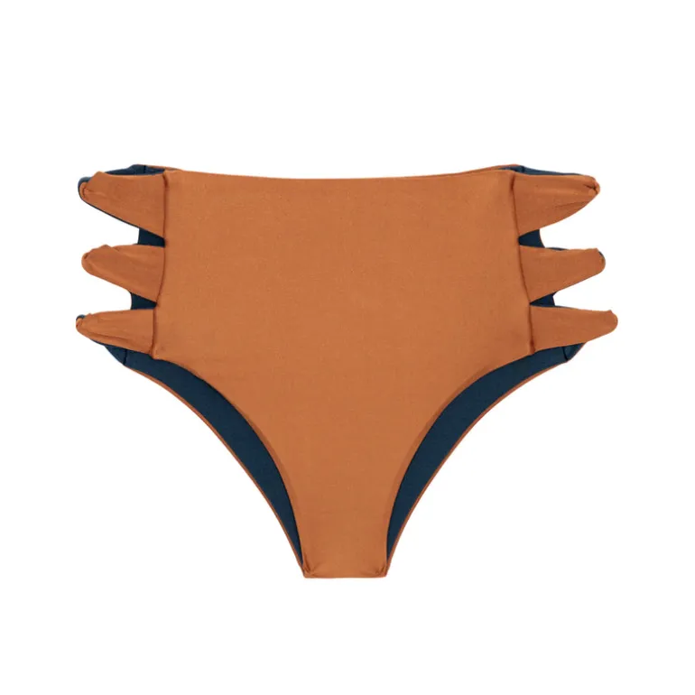 Bottom Nocciola High-Waist-Spin