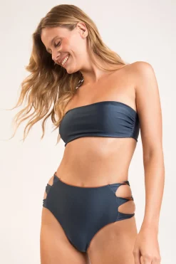Bottom Nocciola High-Waist-Spin