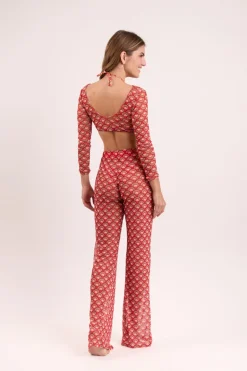 Floral-Scales Pants Lana