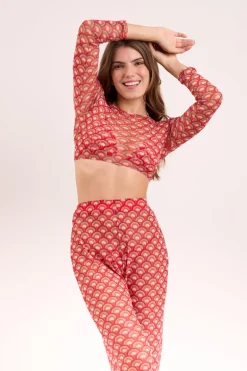 Floral-Scales Pants Lana