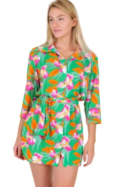 Green Bloom Chemise
