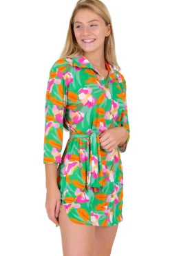 Green Bloom Chemise