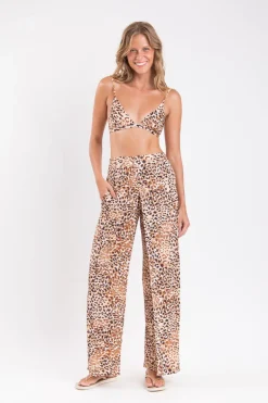 Leopard Wide Pants