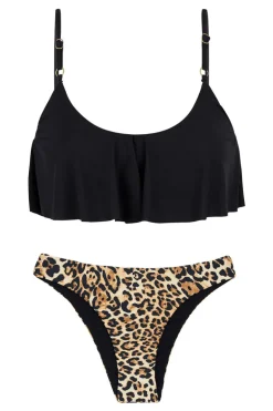 Leopardo Black Babado