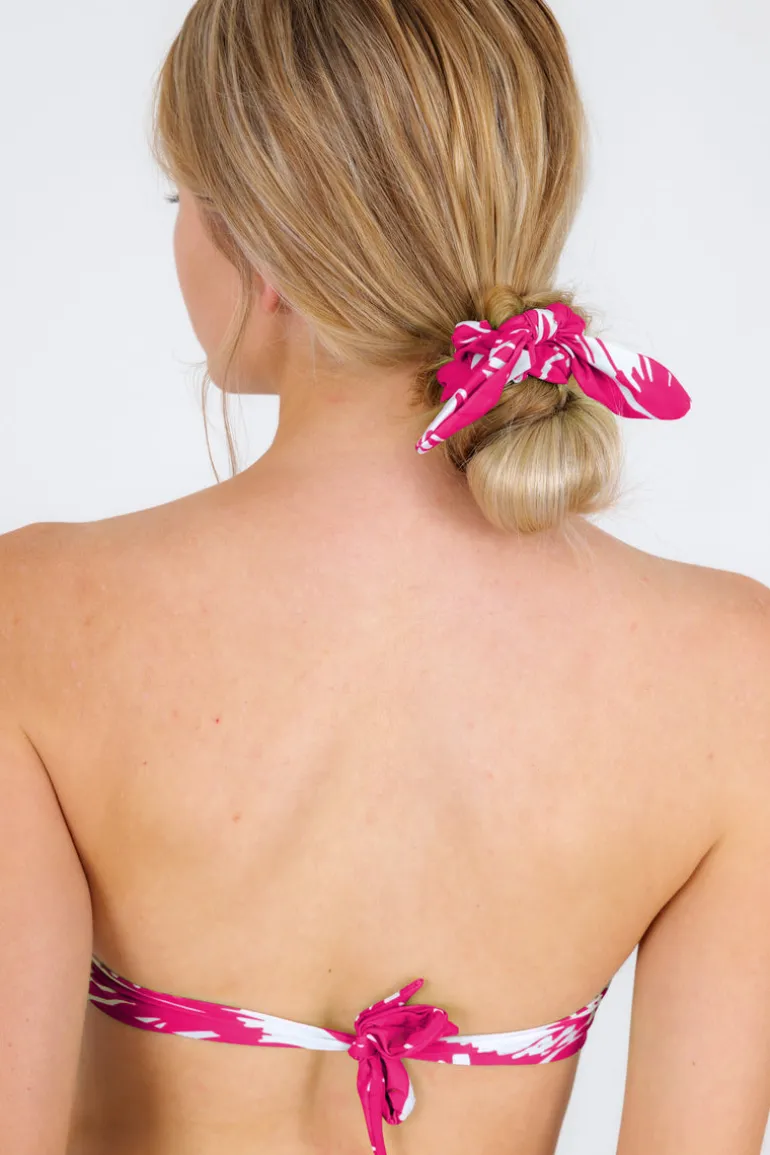 Pink-Palms Scrunchie