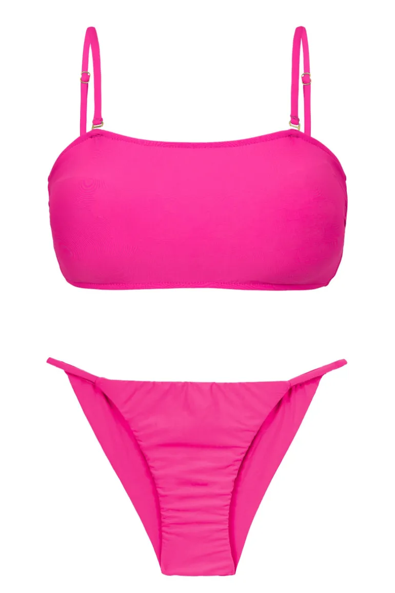 Set Amaranto Bandeau-Reto Cheeky-Fixa