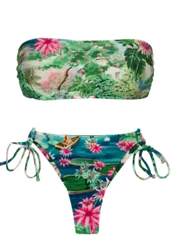 Set Amazonia Bandeau-Reto Fio-Tie