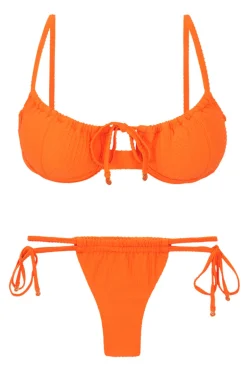 Set Dots-Orange Balconet-Tie Pipa