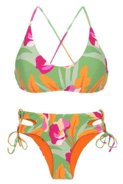 Set Green-Bloom Bralette Madrid