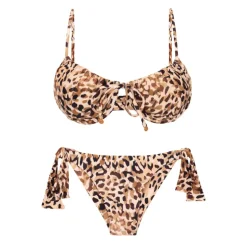Set Leopard Balconet-Tie Italy