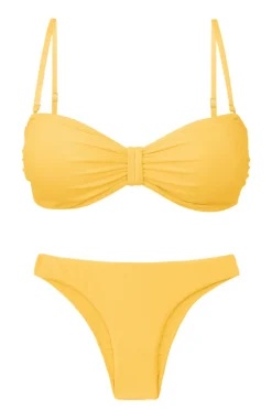 Set Malibu-Yellow Bandeau-Duo Essential