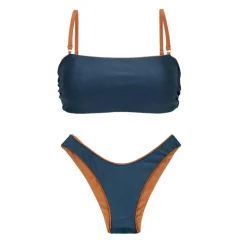 Set Nocciola Bandeau-Reto High-Leg