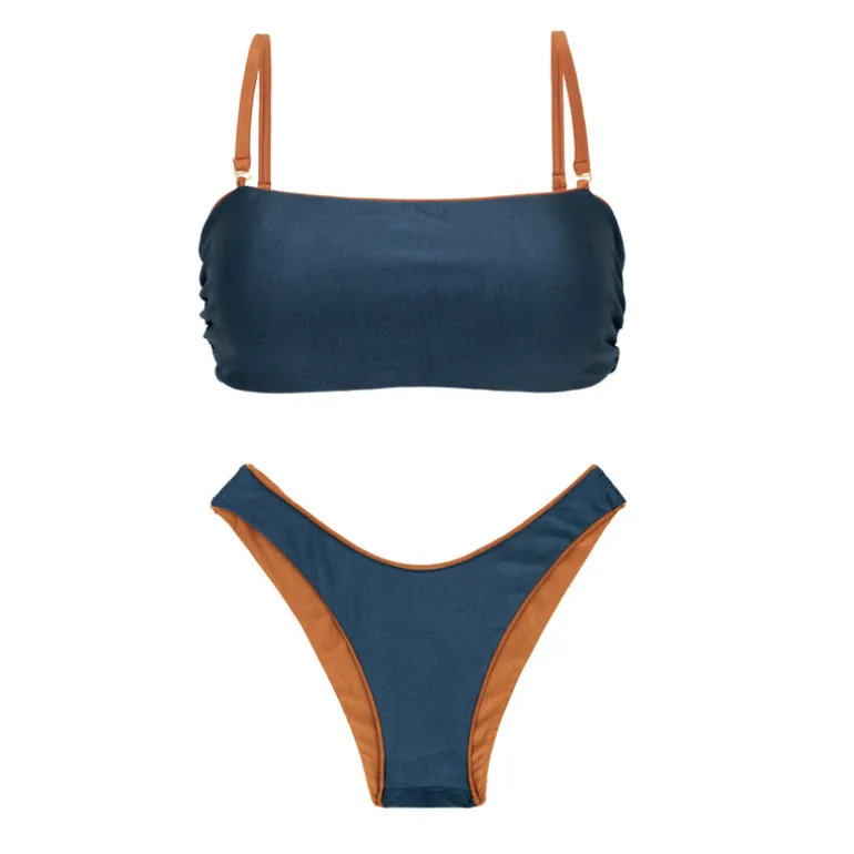 Set Nocciola Bandeau-Reto High-Leg