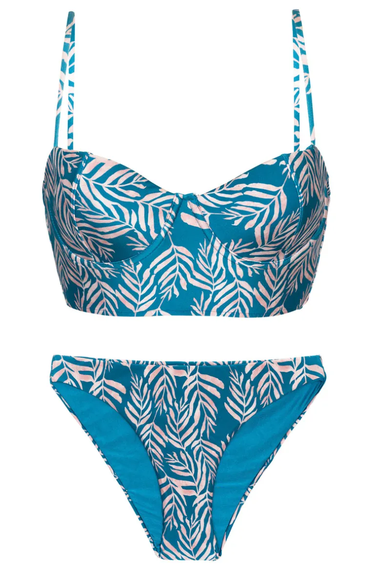 Set Palms-Blue Balconet-Anna Comfy