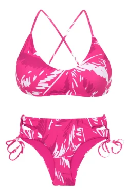 Set Pink-Palms Bralette Madrid