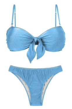 Set Shimmer-Baltic-Sea Bandeau-Knot Essential