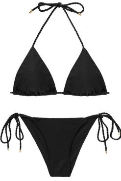 Set Shimmer-Black Tri-Rope Cheeky-Rope