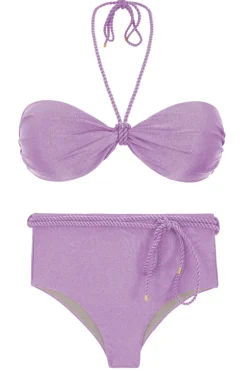 Set Shimmer-Harmonia Twist Belted-High-Waist