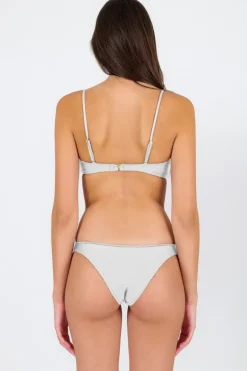 Set Shimmer-White Bandeau-Knot Essential