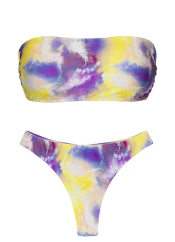 Set Tiedye-Purple Bandeau-Reto Fio