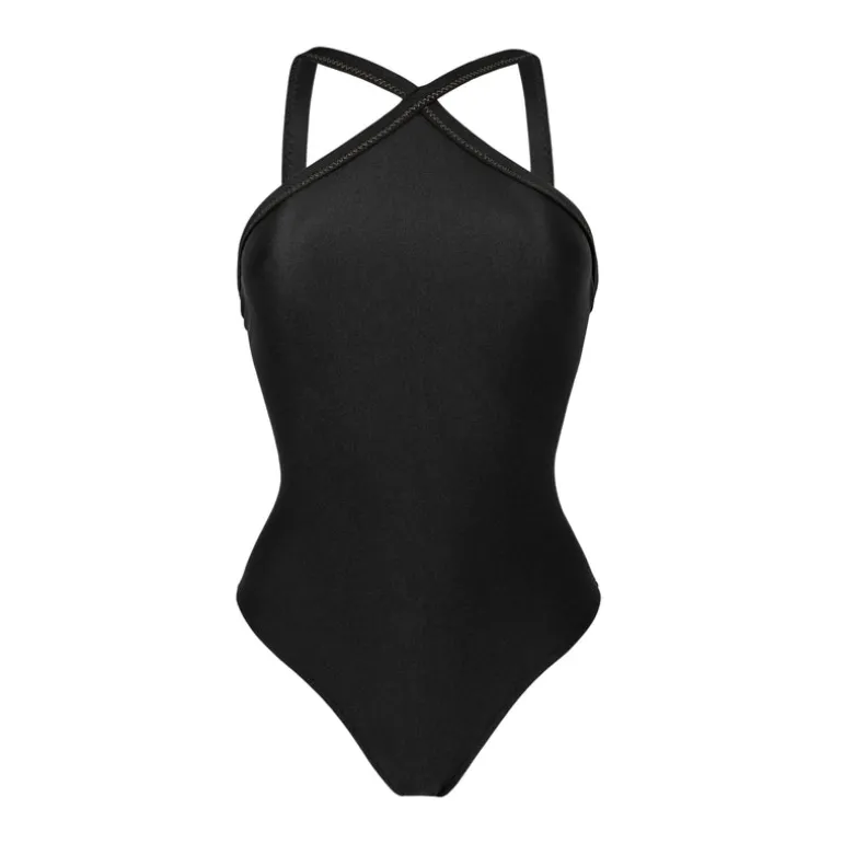 Shimmer-Black High-Neck