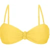 Top Amarelo Bandeau-Crispy