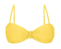 Top Amarelo Bandeau-Crispy
