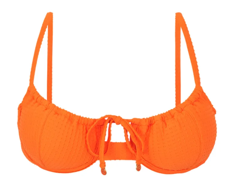 Top Dots-Orange Balconet-Tie