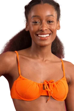 Top Dots-Orange Balconet-Tie