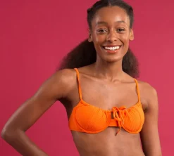 Top Dots-Orange Balconet-Tie