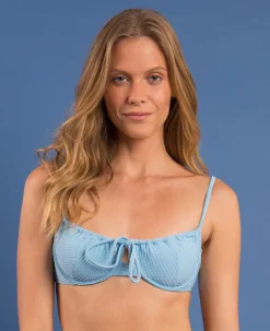 Top Dots-Sky Balconet-Tie