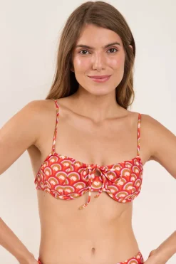 Top Floral-Scales Balconet-Tie