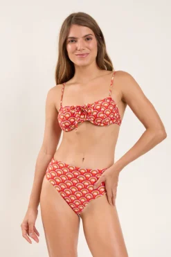 Top Floral-Scales Balconet-Tie