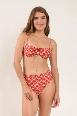 Top Floral-Scales Balconet-Tie