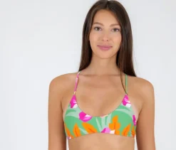 Top Green-Bloom Bralette