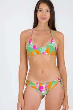 Top Green-Bloom Bralette