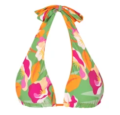 Top Green-Bloom Halter-Double