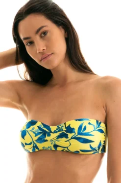 Top Lemon Flower Bandeau