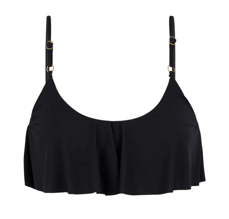 Top Leopardo Black Babado