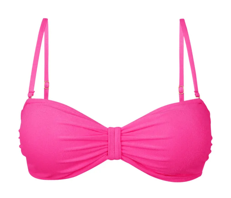 Top Malibu-Rosa Bandeau-Duo