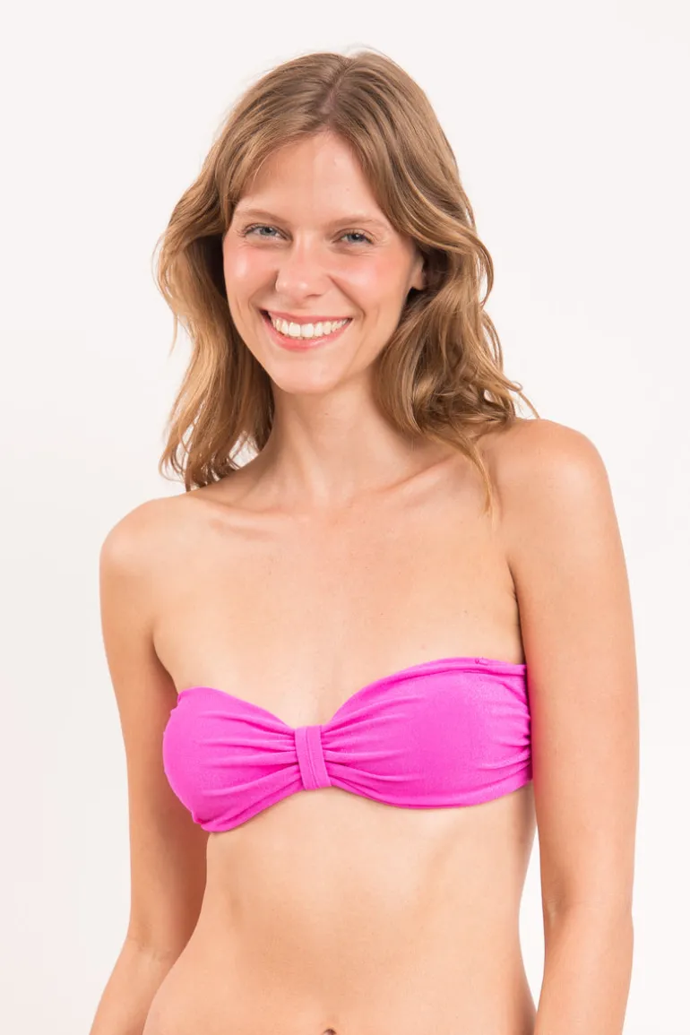 Top Malibu-Rosa Bandeau-Duo