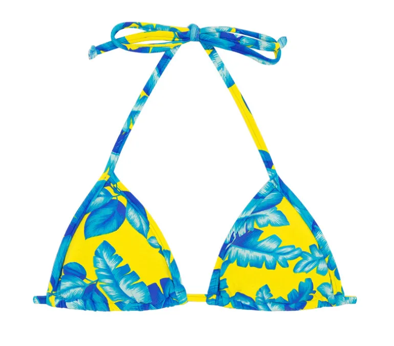 Top Palmeira Azul Triangulo
