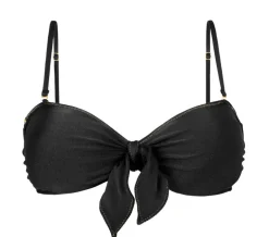 Top Shimmer-Black Bandeau-No