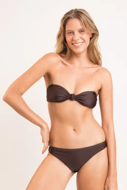 Top Shimmer-Coffee Bandeau-Joy