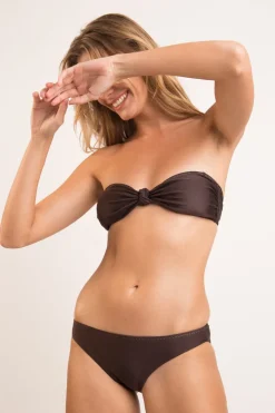 Top Shimmer-Coffee Bandeau-Joy