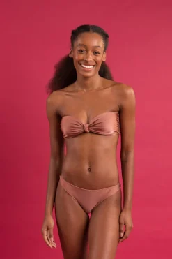 Top Shimmer-Copper Bandeau-Joy