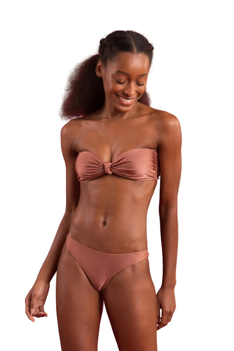 Top Shimmer-Copper Bandeau-Joy