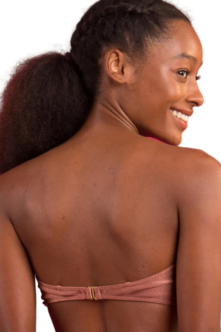 Top Shimmer-Copper Bandeau-Joy