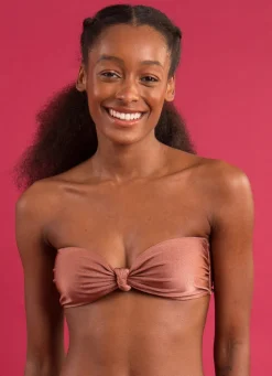 Top Shimmer-Copper Bandeau-Joy