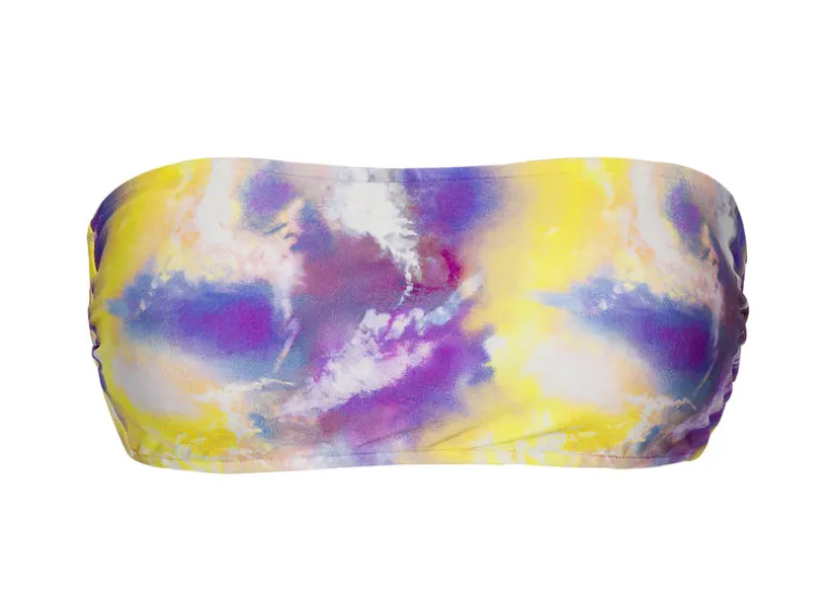 Top Tiedye-Purple Bandeau-Reto